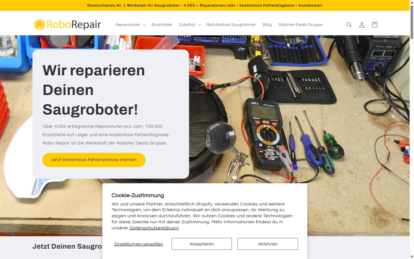 Screenshot Robo-Repair.com